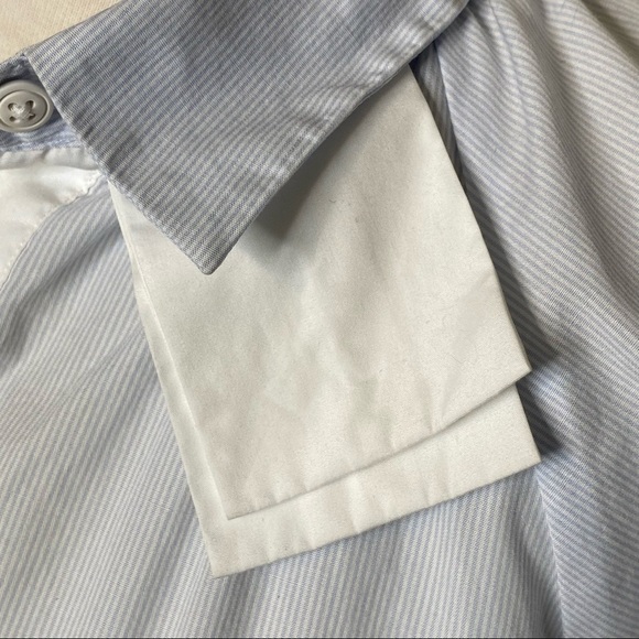 Sibel Saral Blue and White Puff Sleeve Tunic Blouse, size XS - Picture 5 of 16